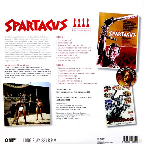 Alex North: Spartacus (Special Gatefold Edition) [Winyl]