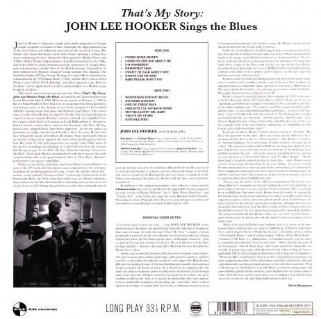 John Lee Hooker: thats My Story: John Lee Hooker Sings The Blues + 2 Bonus Tracks! [Winyl]