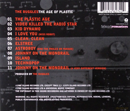 Buggles: The Age Of Plastic [CD]