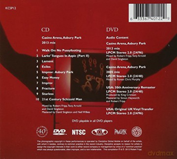 King Crimson: Usa (40th Anniversary Edition) [CD]+[DVD]