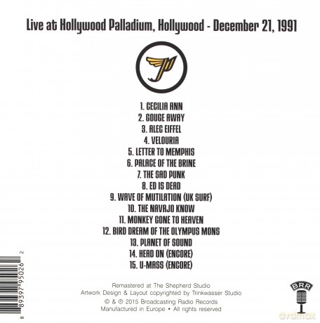 Pixies: Velouria - Live At Hollywood December 21 [CD]