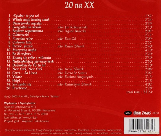 Sylaba: 20 Na XX [CD]
