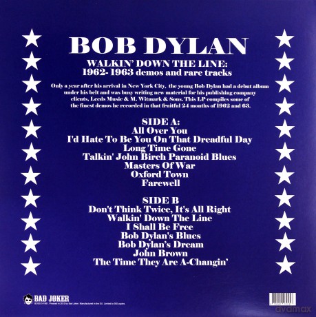 Bob Dylan: Walkin Down The Line: 1962-1963 Demos And Rare Tracks [Winyl]