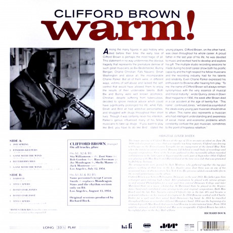 Clifford Brown: Warm [Winyl]