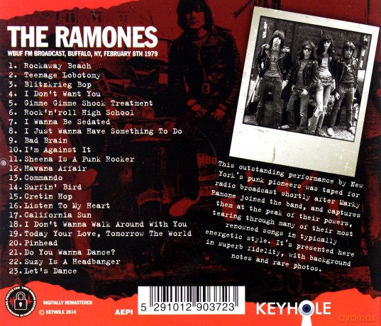 The Ramones: Wbuf Fm Broadcast. Buffalo. Ny. February 8th 1979 [CD]