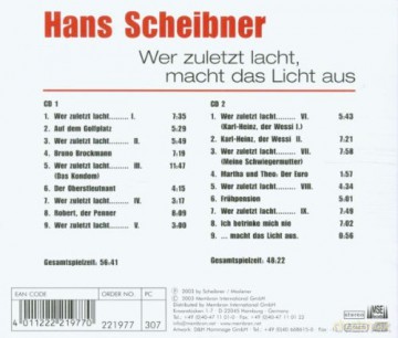 Hans Scheibner: Wer Zuletzt Lacht [CD]
