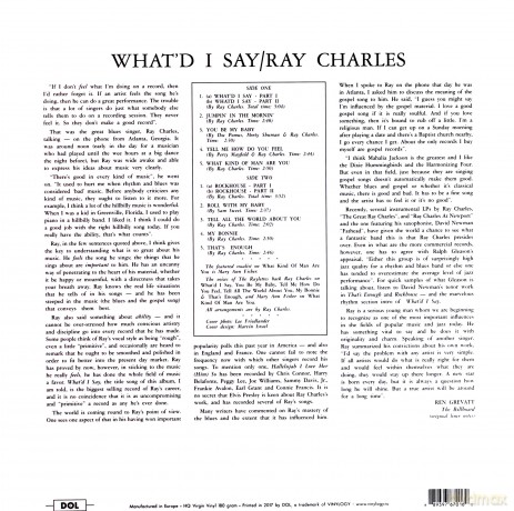 Ray Charles: Whatd I Say [Winyl]