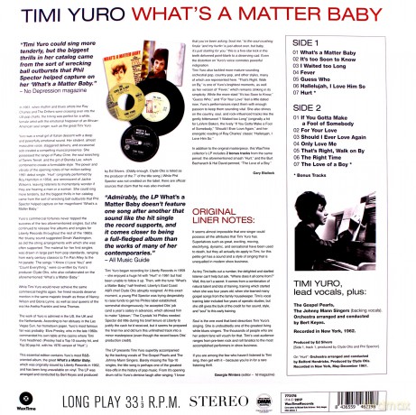 Timi Yuro: Whats A Matter Baby + 2 Bonus Tracks [Winyl]