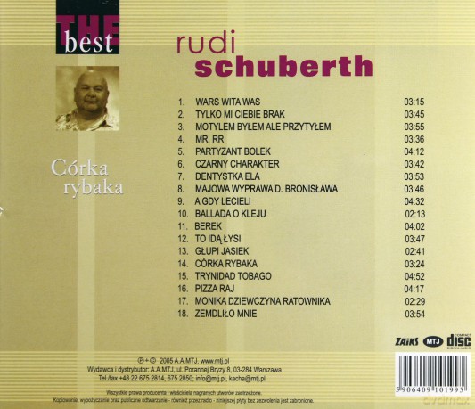 Rudi Schuberth: The Best - córka rybaka [CD]