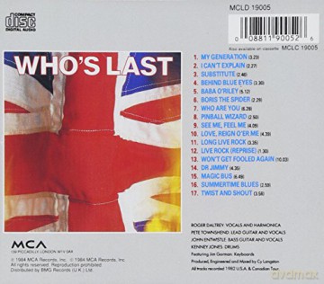 Who: Whos Last [CD]