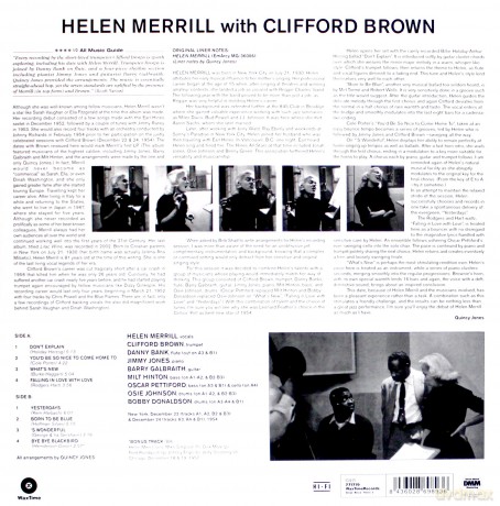 Helen Merrill: With Clifford Brown [Winyl]