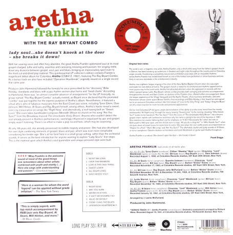 Aretha Franklin: With The Ray Bryant Combo [Winyl]