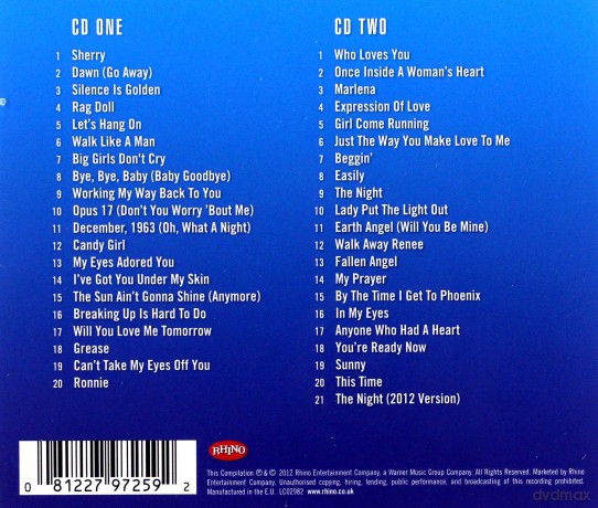 Frankie Valli & The Four Seasons: Working My Way Back To You [2CD]
