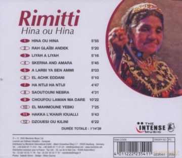 Rimitti: World Muisc-Algeria-Hina Ou Hina [CD]