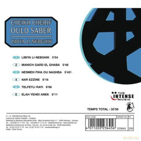 Cheikh Cherif Ould Saber: World Music-Algeria-Libiya Li Nebghik [CD]