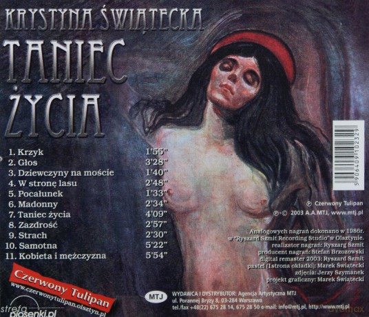 Czerwony Tulipan: Taniec życia Krystyna Świątecka [CD]