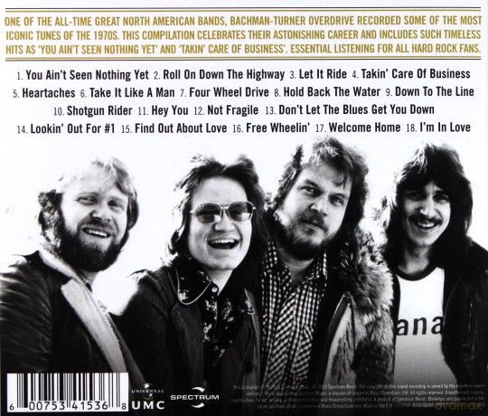 Bachman-Turner Overdrive: You Aint Seen Nothing Yet [CD]