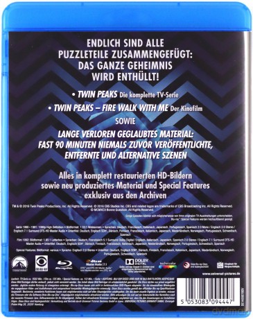 Twin Peaks + Twin Peaks: The Missing Pieces [10xBlu-Ray]