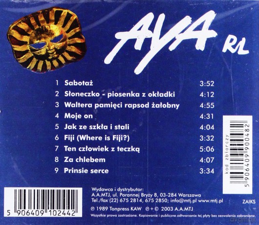 Aya Rl: Aya Rl Niebieska [CD]