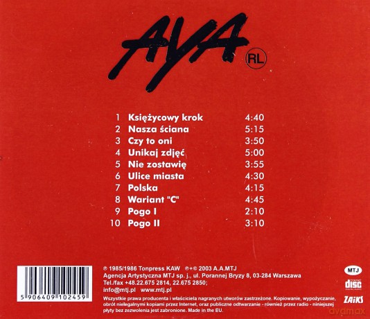Aya RL: Aya RL Czerwona [CD]