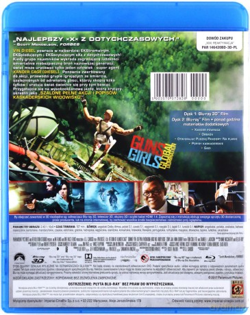 xXx: Reaktywacja [Blu-Ray 3D]+[Blu-Ray]