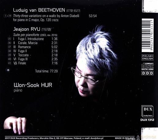 Won-Sook Hur: Won-Sook Hur piano [CD]