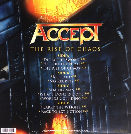 Accept: The Rise Of Chaos [2xWinyl]