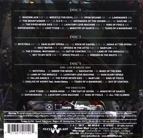Edguy: Monuments (digibook) [2CD]+[DVD]