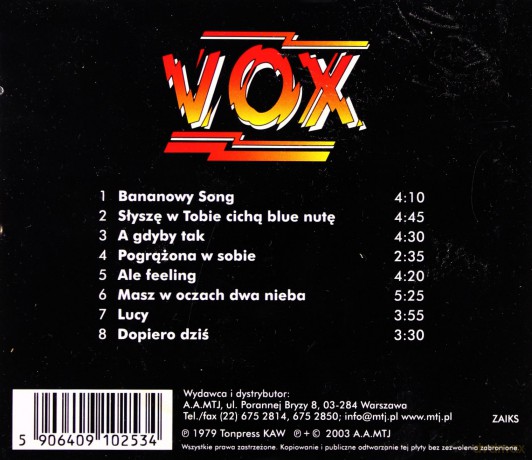 Vox: Vox [CD]
