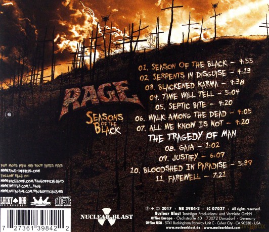 Rage: Seasons Of The Black [CD]