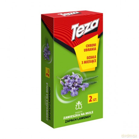 Teza Zawieszka na mole - zapach lawendowy 1op.-2szt 