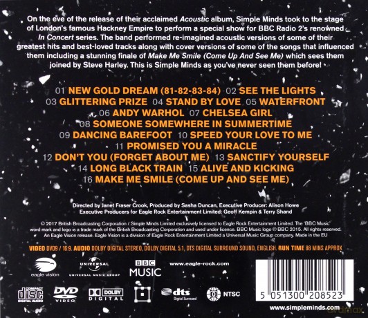 Simple Minds: Acoustic In Concert [CD]+[DVD]