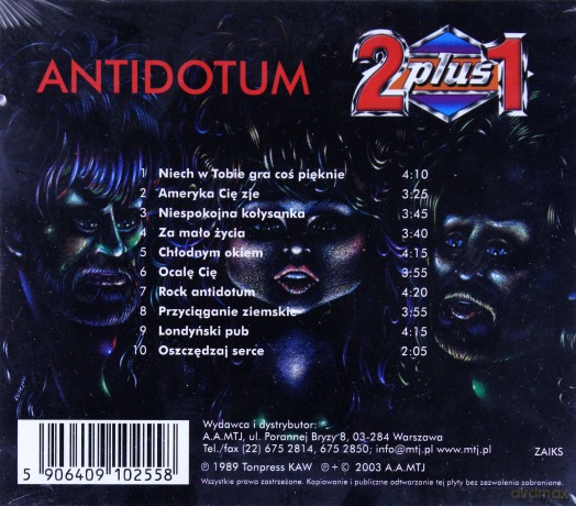 2 Plus 1: Antidotum [CD]