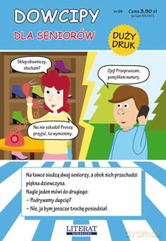 Dowcipy dla seniorów (duży druk) - Przemysław Adamczewski [KSIĄŻKA]