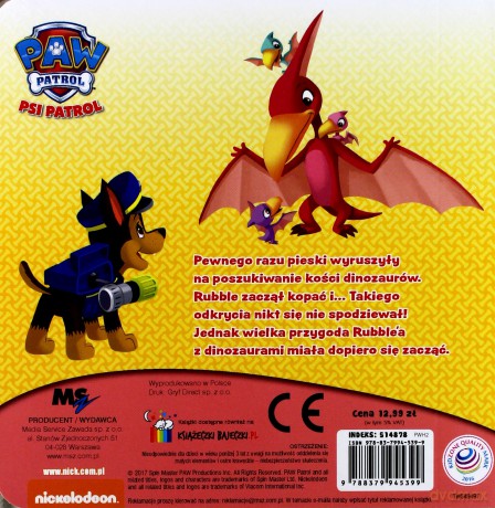 Na tropie dinozaurów. Psi Patrol [KSIĄŻKA]