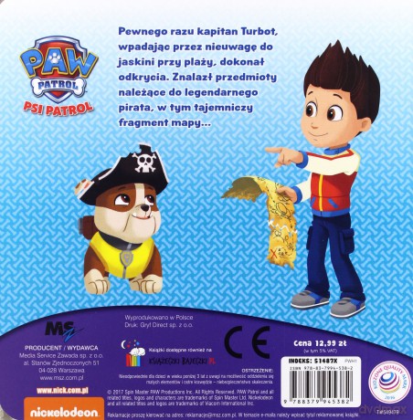 Piraci z Zatoki Przygód Psi Patrol [KSIĄŻKA]
