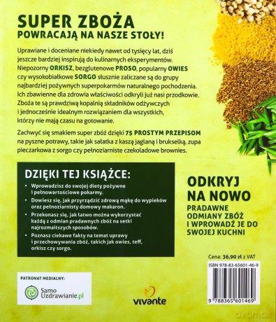 Super zboża. Wszystko co musisz wiedzieć o kaszy jaglanej, owsie, teffie, orkiszu i sorgo - Kim Lutz [KSIĄŻKA]