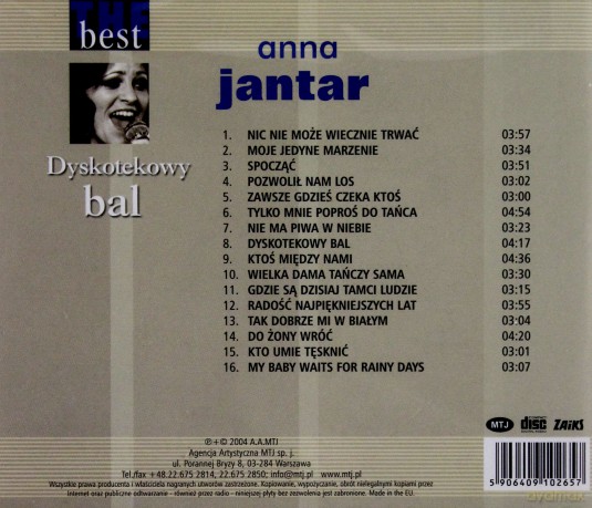 Anna Jantar: The Best - Dyskotekowy Bal [CD]