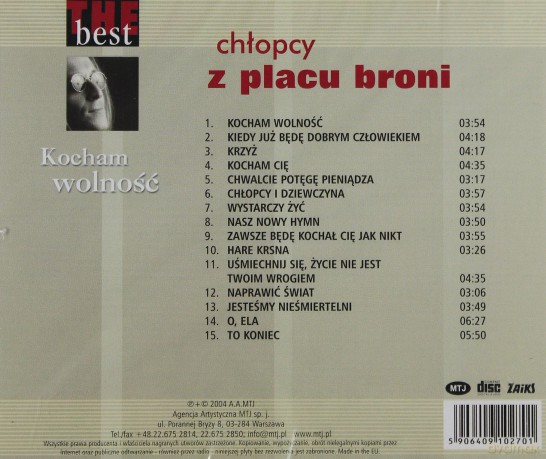 Chłopcy z Placu Broni: The Best - Kocham Wolność [CD]