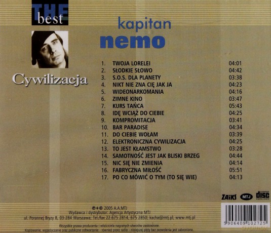 Kapitan Nemo: The Best - Cywilizacja [CD]