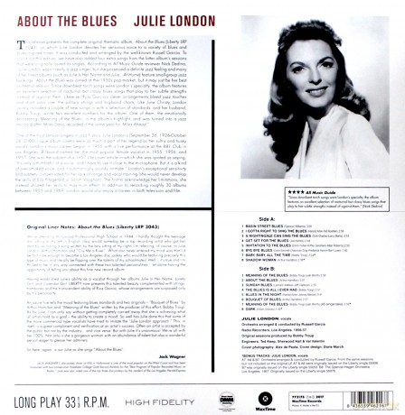 Julie London: About The Blues + 4 Bonus Tracks [Winyl]