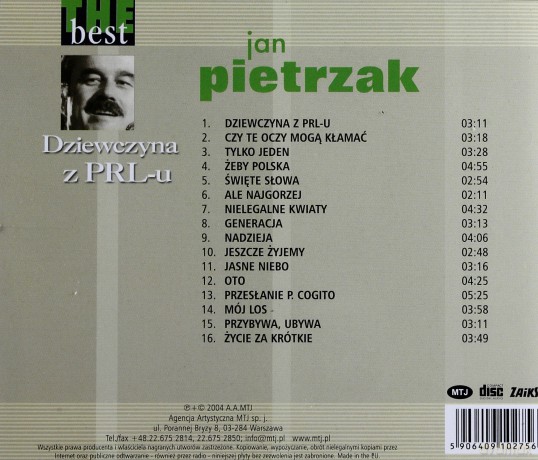 Jan Pietrzak: The Best - Dziewczyna Z PRL-u [CD]