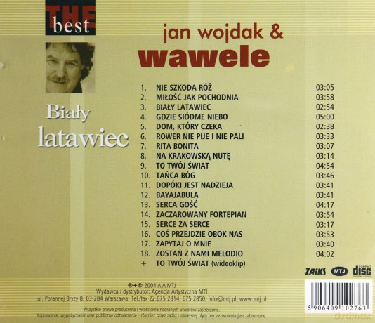 Jan Wojdak & Wawele: The Best - Biały Latawiec [CD]
