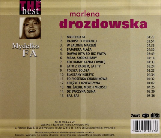 Marlena Drozdowska: The Best - Mydełko Fa [CD]