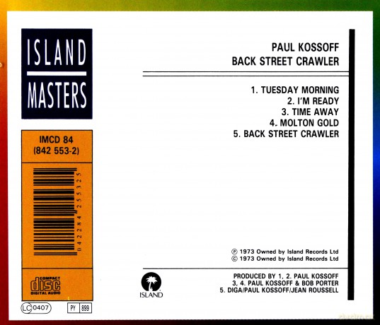 Paul Kossoff: Back Street Crawler [CD]