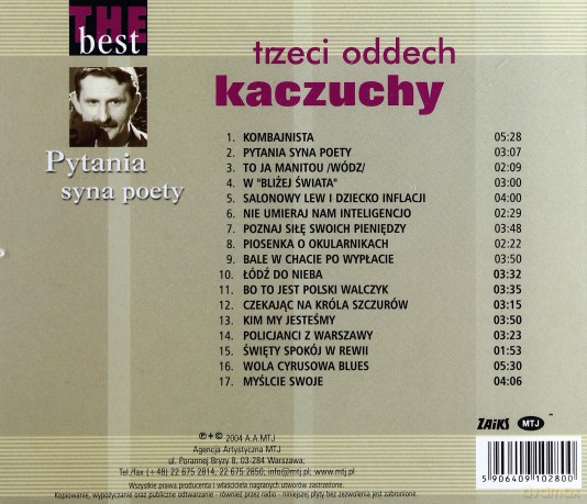 Trzeci Oddech Kaczuchy: The Best - Pytania Syna Poety [CD]