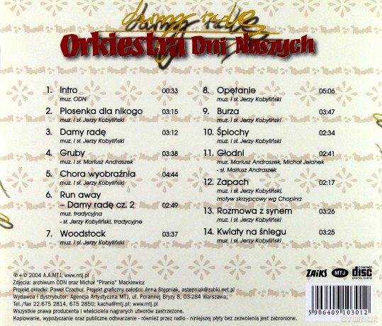 Orkiestra Dni Naszych: Damy radę [CD]
