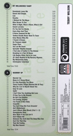 Teddy Wilson: Classic Jazz Archive [2CD]