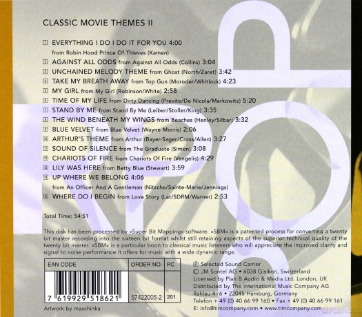 Royal Philarmonic Orchestra: Classic Movie Themes [CD]