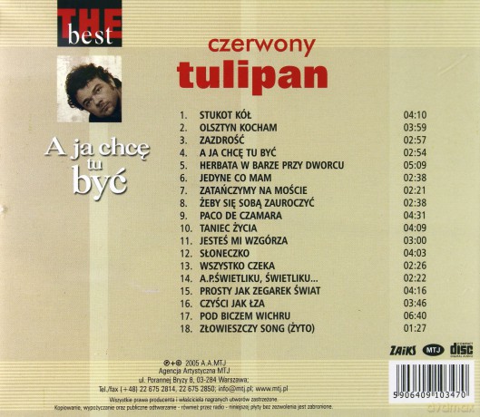 Czerwony Tulipan: The Best - A Ja Chcę Tu Być [CD]